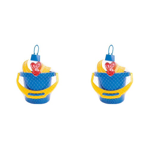 2PK Dantoy Classic Bucket Set Sandpit Toys 18.5x20cm Kids 2y+