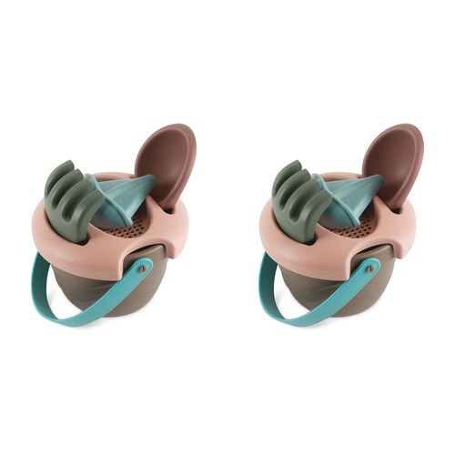 2PK Dantoy Green Bean Bucket Set Kids/Children Sand Pit Toys 2y+