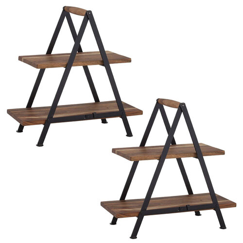 2PK Davis & Waddell Fine Foods Two Tier Serving Stand - Taste