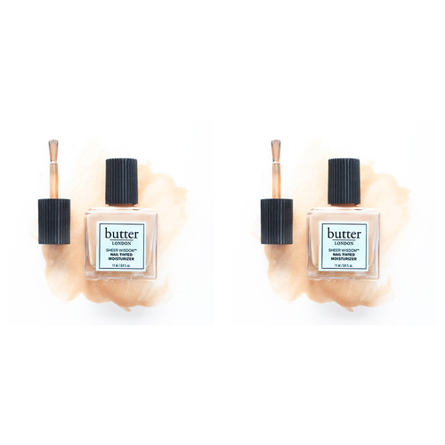 2PK Butter London 11ml Sheer Wisdom Nail Tinted Moisturizer Light