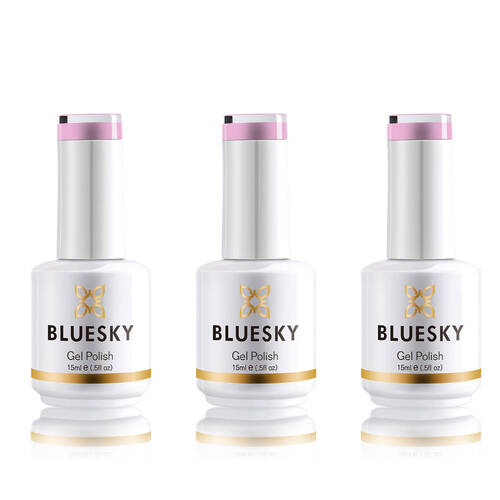 3PK Bluesky DC099 Pink Memory Purple Gel Nail Polish Manicure/Pedicure 15ml