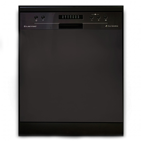 Kleenmaid Freestanding/Built Under Dishwasher Black Stainless Steel 60cm
