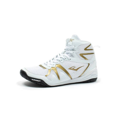 Everlast PIVT Low Top Boxing Shoes For Gym & In-Ring Size US13M White/Gold  
