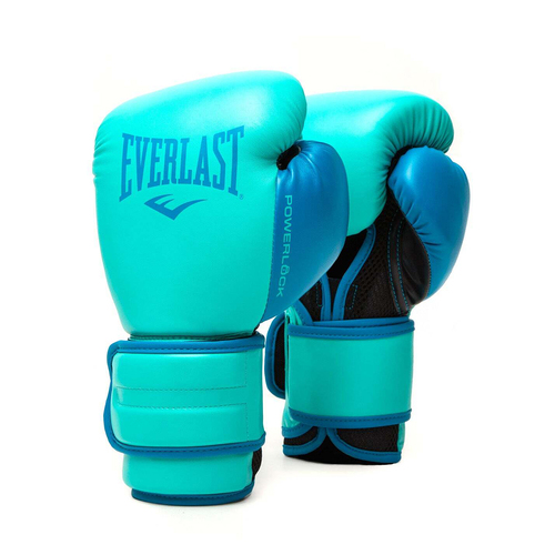 Everlast 12oz Powerlock2 Boxing Training Gloves Pair - Biscay