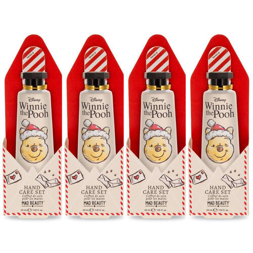 4PK Disney Winnie The Pooh Festive Scented Hand Care Set 40ml Honey