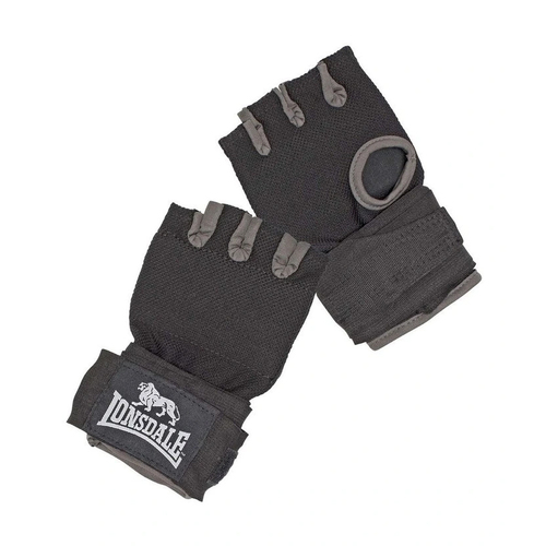Lonsdale Boxing Quick Hand Wraps Pair Large/Extra Large Black/Grey