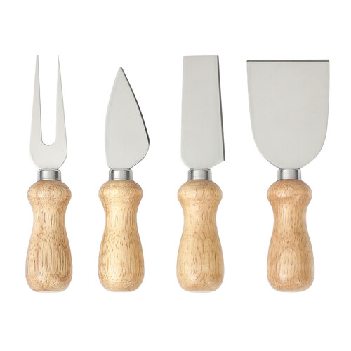 4pc Cooper & Co. Cheese Knives Stainless Steel - Silver