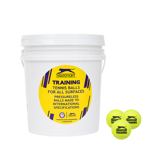 60PK Slazenger Training All Surface Tennis Balls w/ Bucket