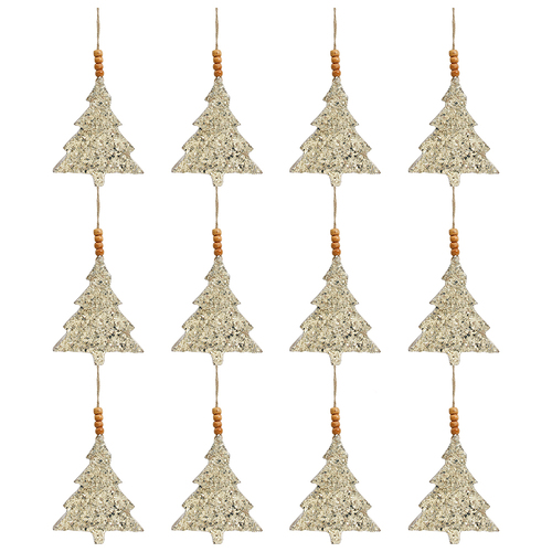 12PK LVD Hanging Tree Champagne M Decorative Sculpture Home/Lounge Decor
