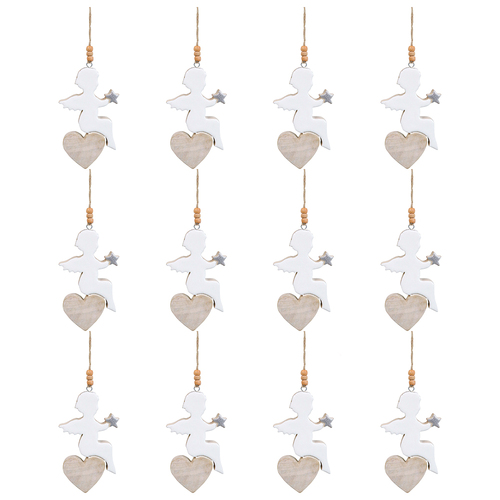 12PK LVD Angel On Heart Decorative Sculpture Home/Lounge Decor