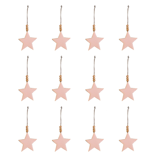 12PK LVD Tree Hanger Assorted Pastel Decorative Sculpture Home/Lounge Decor