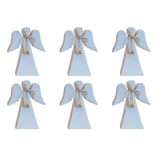 6PK LVD Angel Standing Assorted Pastel Decorative Sculpture Home/Lounge Decor