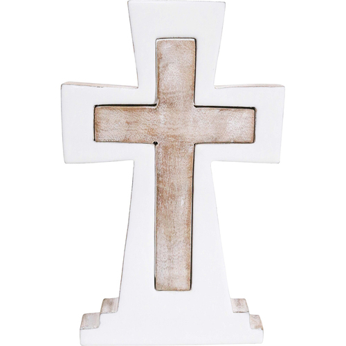 LVD Wooden Ornament Holy Cross Large Seasonal Decorative Home Decor