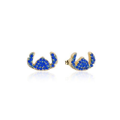 Couture Kingdom Disney Lilo & Stitch Crystal Silhouette Stud Earrings Gold