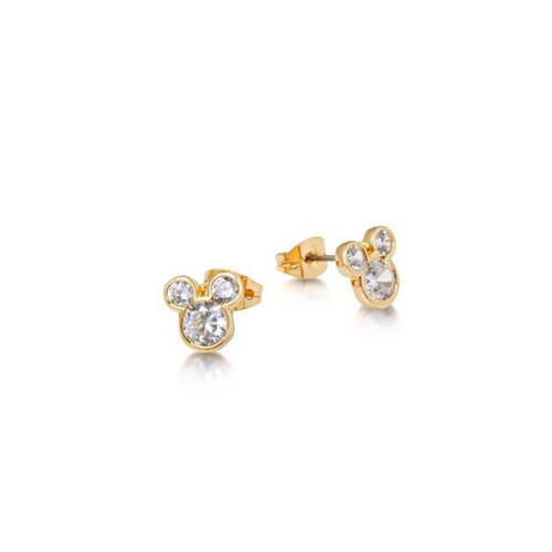 Couture Kingdom Disney Mickey Mouse Crystal Stud Earrings Gold