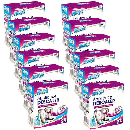 12x 2pc Duzzit Appliance Descaler Limescale Remover 40g