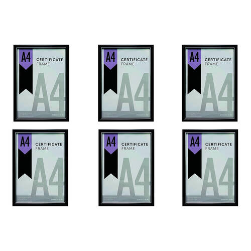 6PK Frankie & Me Picture Frame A4 Photo Holder Home/Office Decor Black