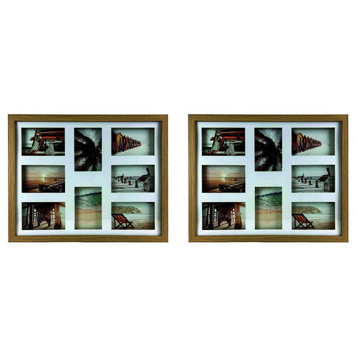 2PK Frankie & Me Shadow 16x20'' Picture Frame Photo Holder Home/Office Decor Oak