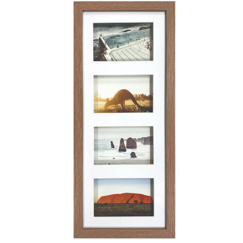 Frankie & Me Shadow 8x20'' Picture Frame Photo Holder Home/Office Decor Dark Oak