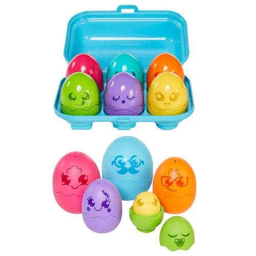 Tomy Toomies Hide & Squeak Nesting Eggs/Bright Chicks