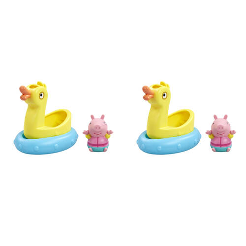 2PK Tomy Toomies Peppa Pig & Animals Bath Float Toy - Assorted 18m+