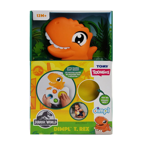 Tomy Toomies 20cm Jurassic World Dimpl T Rex Kids Toy 12m+