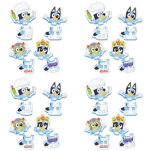 4x 8pc Tomy Toomies Bluey Bath Toy Puzzle 22.5x16.5cm Toddler 18m+
