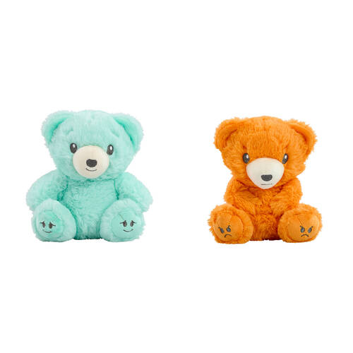 2pc Mood Bears Calm Bear and Angry Bear Mini Moods Plush Toy Combo Set 3y+