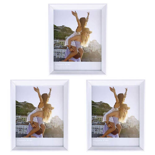 3PK Frankie & Me Window Wooden 8x10'' Picture Frame Home/Office Photo Decor White