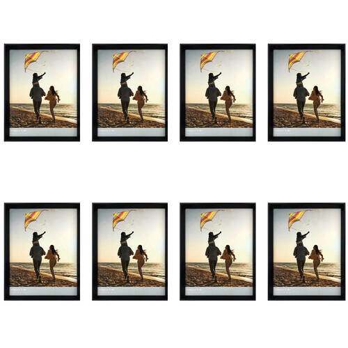 8PK Frankie & Me Window Wooden 11x14'' Picture Frame Home/Office Photo Decor Black