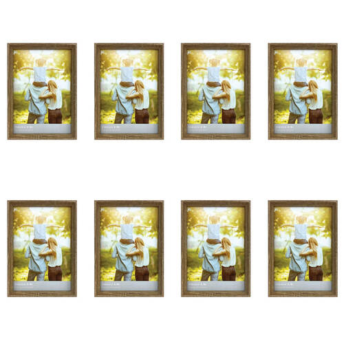 8PK Frankie & Me Window Wooden A4 Picture Frame Home/Office Photo Decor Oak