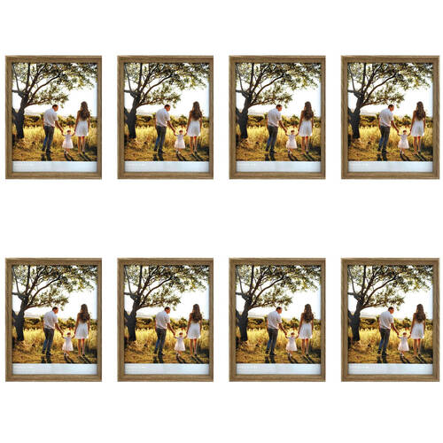 8PK Frankie & Me Window Wooden 11x14'' Picture Frame Home/Office Photo Decor Oak