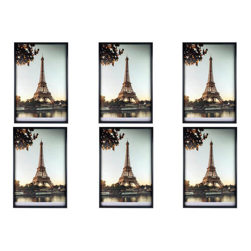 6PK Frankie & Me Wooden Poster Picture Frame Home/Office Photo Decor 50x76cm Black