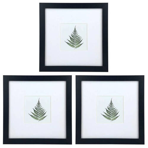 3PK Frankie & Me Picture Frame 4x4'' Photo Holder Home/Office Decor Black