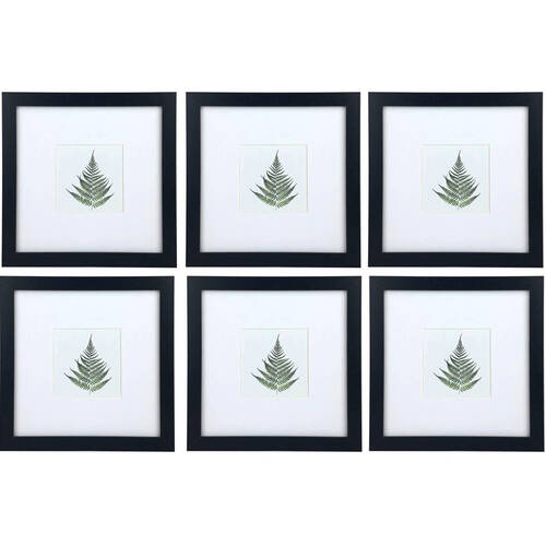 6PK Frankie & Me Picture Frame 4x4'' Photo Holder Home/Office Decor Black