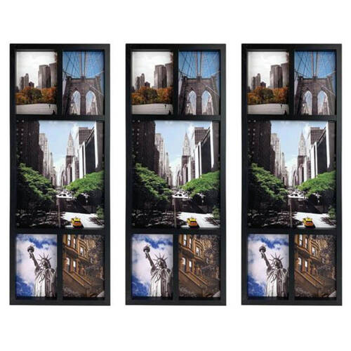 3PK Frankie & Me Collage Flat 5 Pictures Frame Home/Office Decor 57.5cm Black
