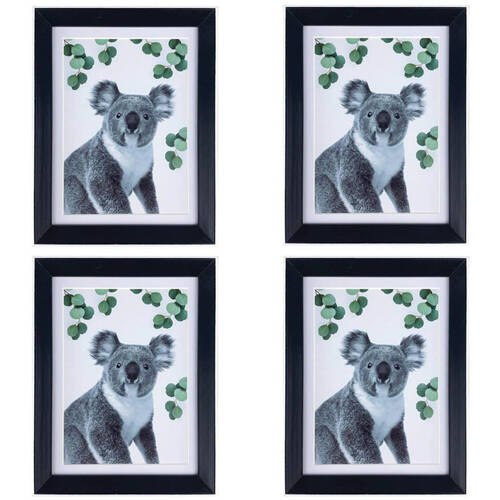 4PK Frankie & Me Wooden Border 8x10'' Picture Frame Home/Office Photo Decor White