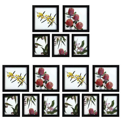 3x 5pc Frankie & Me Wooden Collage Picture Frame Home/Office Photo Decor Black