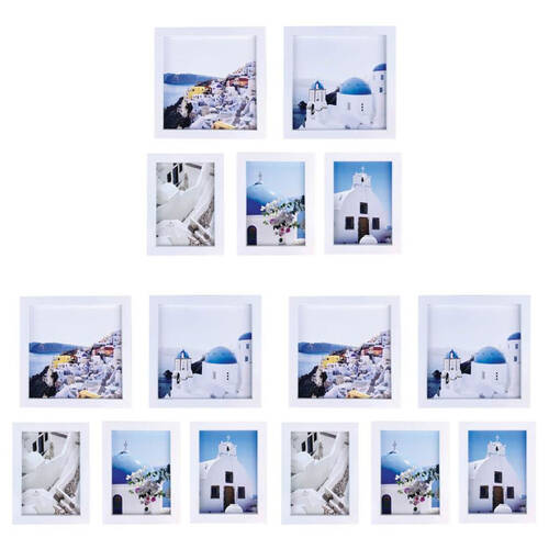 3x 5pc Frankie & Me Wooden Collage Picture Frame Home/Office Photo Decor White