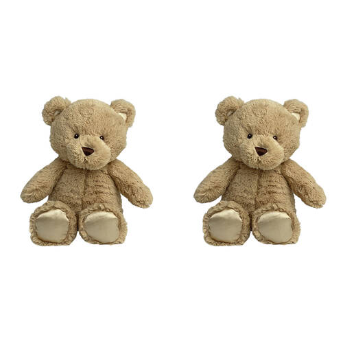 2PK Momoko Teddy Bear Stuffed Animal Kids/Children Soft Doll Plush Toy 23cm Brown