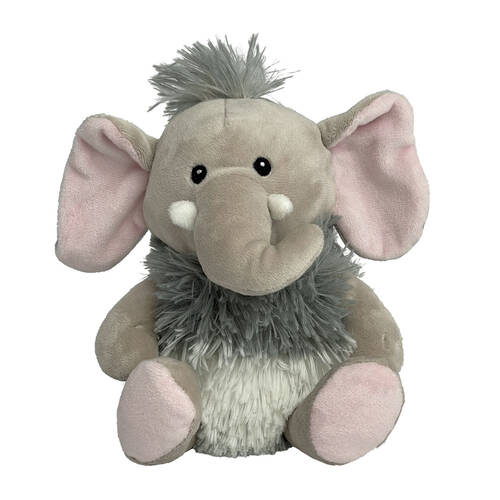 Momoko Elephant Animal Sit Stuffed Doll Kids/Children Soft Plush Toy 20cm Grey