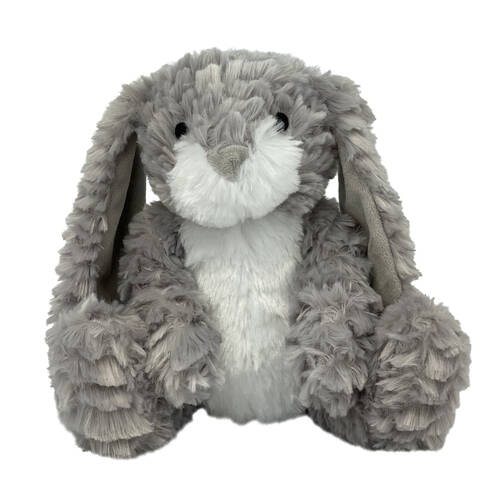 Momoko Fluffy Bunny Animal Stuffed Doll Kids/Children Soft Plush Toy 23cm Grey