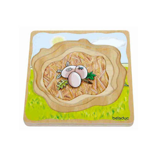 28pc Beleduc Multilayer Puzzle Life Courses Duck Educational Kids/Children - 3y+