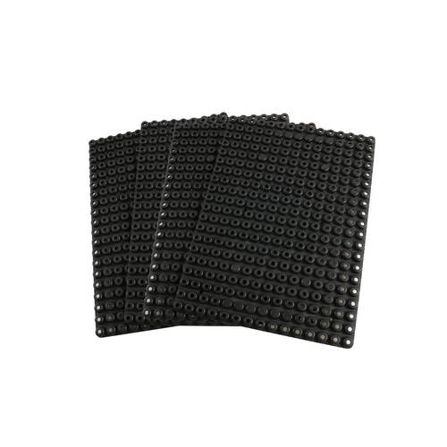4pc Poly M Plates Building Blocks Educational Toy Black Kids/Children - 3y+