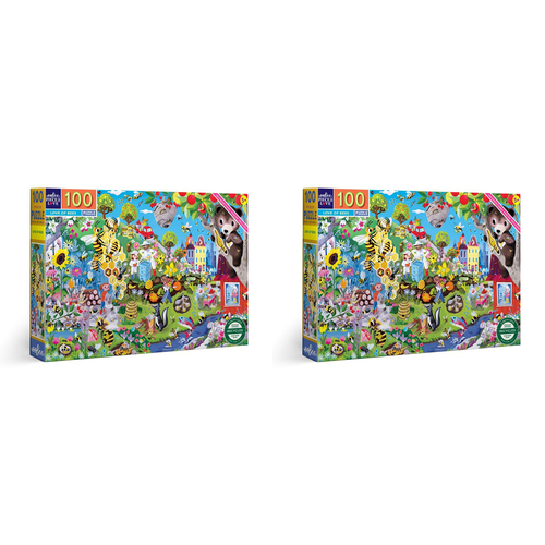 2x 100pc eeBoo Jigsaw Puzzle Love of Bees 45x68cm Educational Game 5+