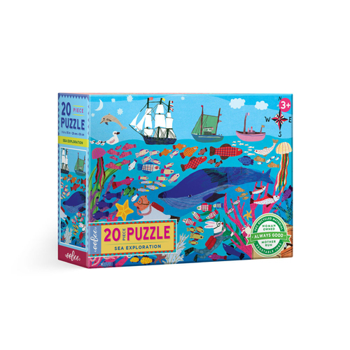 20pc eeBoo Jigsaw Puzzle 28x38cm Game Sea Exploration 3+