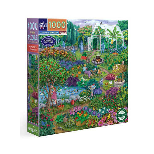 1000pc eeBoo Jigsaw Puzzle Alchemist Orchard 58.4x58.4cm Educational Game 14+