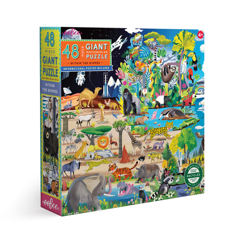 48pc eeBoo Jigsaw Puzzle 76x61cm Within the Biome 4+