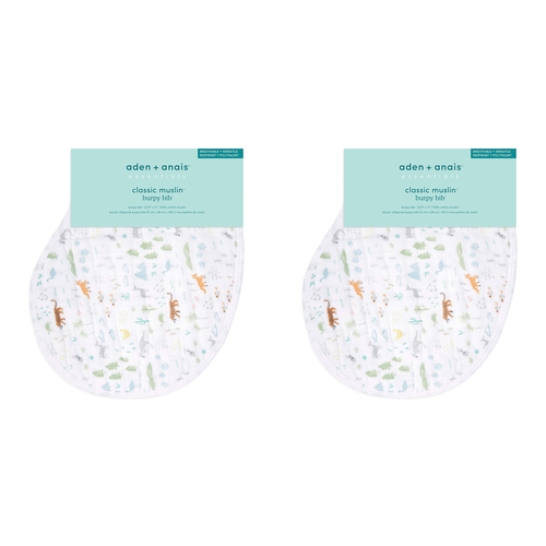 2x Aden Anais Voyager Essential Classic Baby Single Burpy Bib