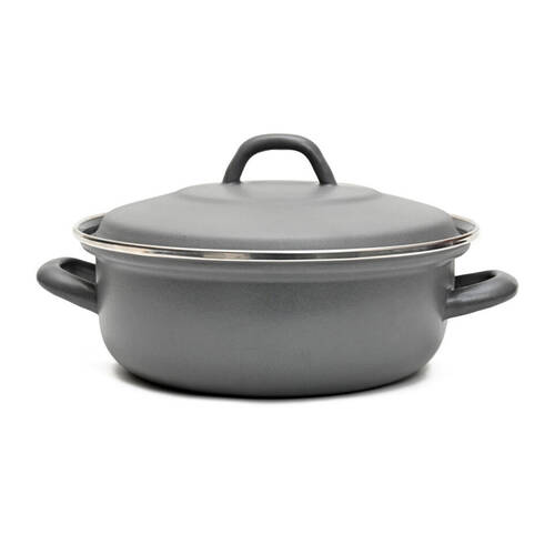 Classica 22cm Heavy Gauge Casserole w/ Lid Blue Grey Kitchen